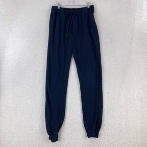 Seahorse Blue‎ Pull On Elastic Waist Sweatpants Womens Tapered Size Large